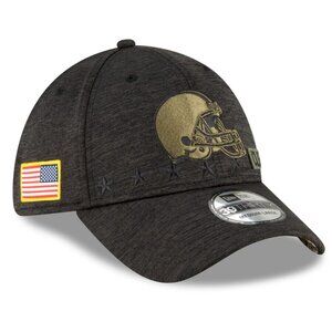 Rare 2020 Sz S/M Cleveland Browns New Era NFL Salute To Service 39THIRTY Hat
